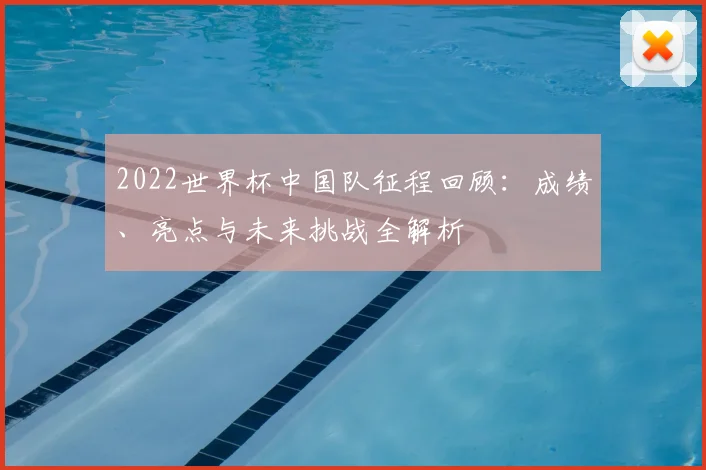 2022世界杯中国队征程回顾：成绩、亮点与未来挑战全解析